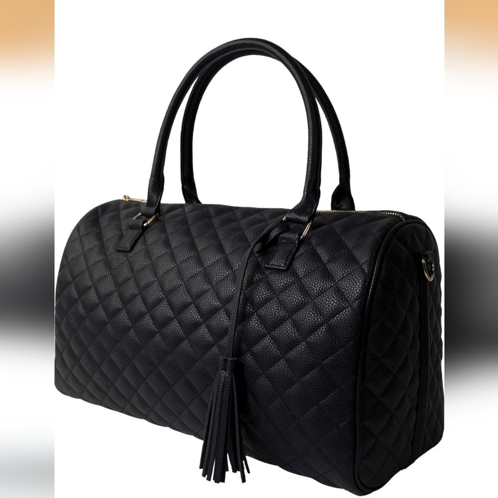 Saratoga Black Weekender Duffle Bag